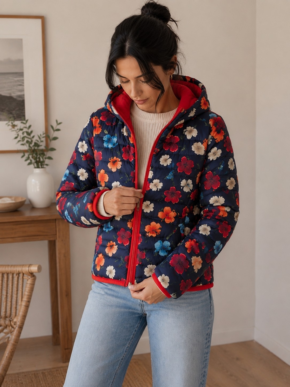 Fall Puffer Jacket | Lightweight | Size Medium
